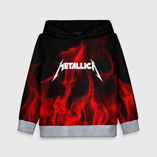 Детская толстовка 3D Metallica, цвет меланж