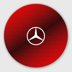 Круглый коврик для мышки Mercedes sport