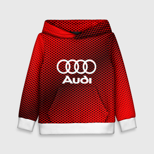 Детская толстовка 3D AUDI SPORT, цвет белый