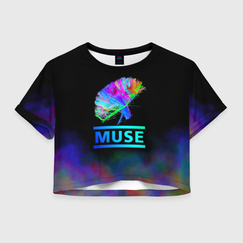 Женская футболка Crop-top 3D Muse, цвет 3D печать