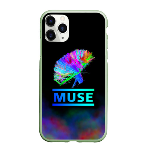 Чехол для iPhone 11 Pro матовый с принтом Muse, вид спереди #2