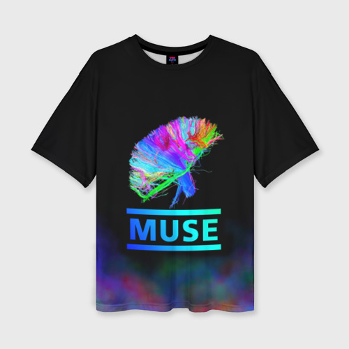 Женская футболка oversize 3D Muse, цвет 3D печать