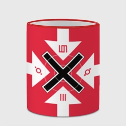 Кружка с полной запечаткой 30 seconds to Mars - black cross - фото 2