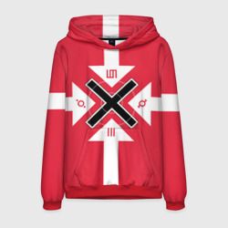 Мужская толстовка 3D 30 seconds to Mars - black cross