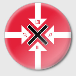 Значок 30 seconds to Mars - black cross