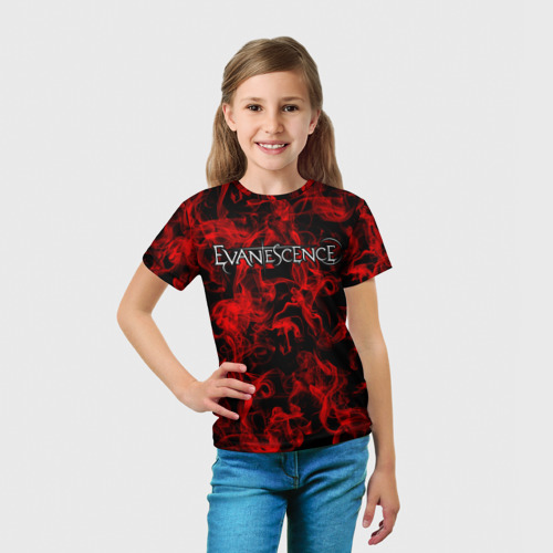 Детская футболка 3D Evanescence, цвет 3D печать - фото 5