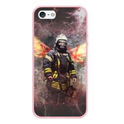 Чехол для iPhone 5/5S матовый Пожарный