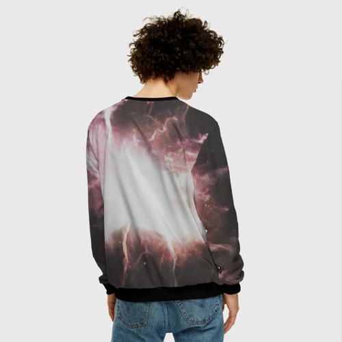 Мужской свитшот 3D с принтом Пожарный, вид сзади #2