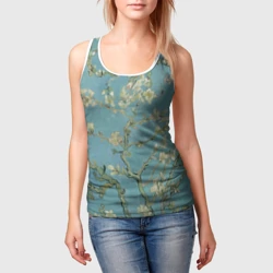 Женская майка 3D Ван Гог Цветущие ветки миндаля - фото 2