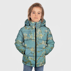 Зимняя куртка для мальчиков 3D Ван Гог Цветущие ветки миндаля - фото 2