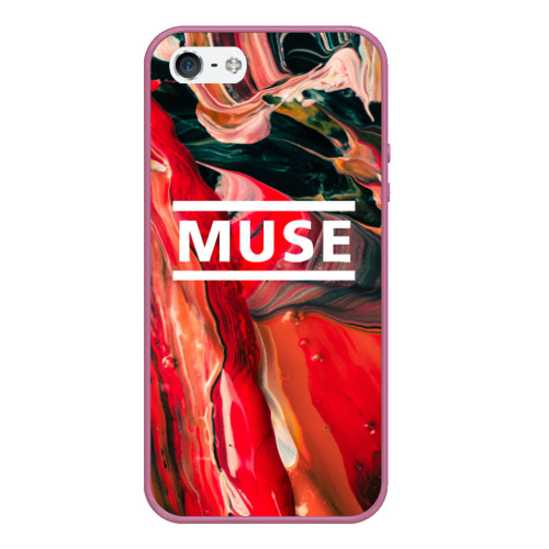 Чехол для iPhone 5/5S матовый muse, цвет розовый