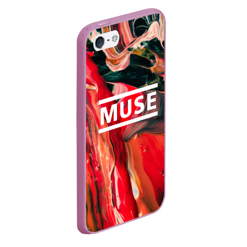 Чехол для iPhone 5/5S матовый muse, цвет розовый - фото 3