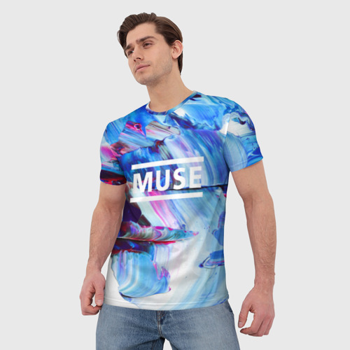 Мужская футболка 3D Muse collection, цвет 3D печать - фото 3