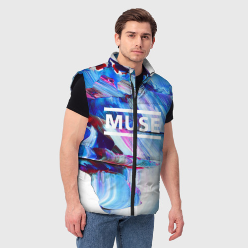 Мужской жилет утепленный 3D Muse collection, цвет черный - фото 3