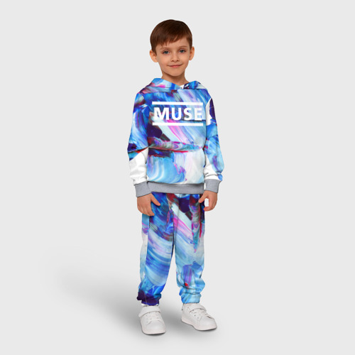 Детский костюм с толстовкой 3D Muse collection, цвет меланж - фото 3