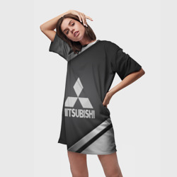 Платье-футболка 3D Mitsubishi sport - фото 2