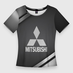 Женская футболка 3D Slim Mitsubishi sport