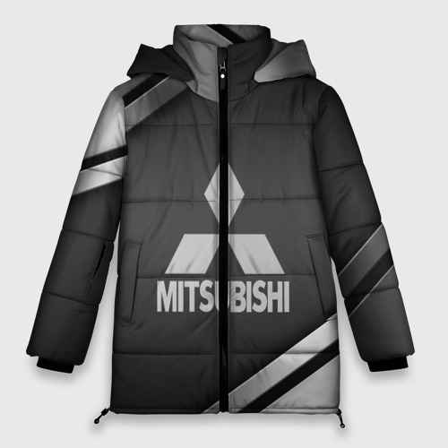 Женская зимняя куртка Oversize Mitsubishi sport, цвет черный