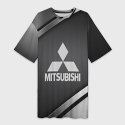 Платье-футболка 3D Mitsubishi sport