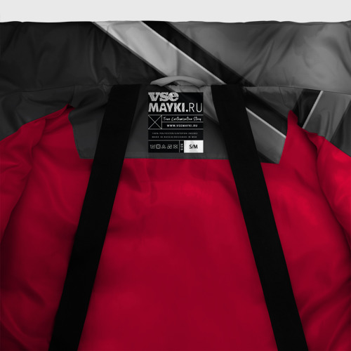 Женская зимняя куртка Oversize Mitsubishi sport, цвет красный - фото 7
