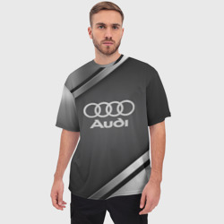 Мужская футболка oversize 3D Audi sport - фото 2