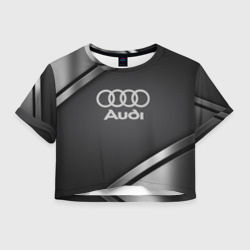 Женская футболка Crop-top 3D Audi sport