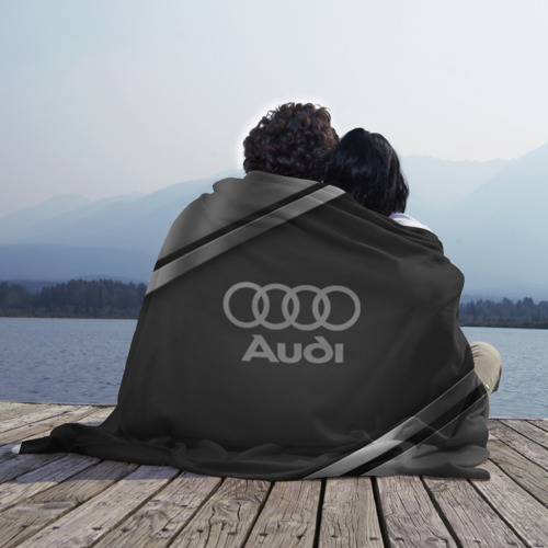 Плед 3D Audi sport, цвет 3D (велсофт) - фото 3