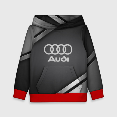 Детская толстовка 3D Audi sport, цвет красный