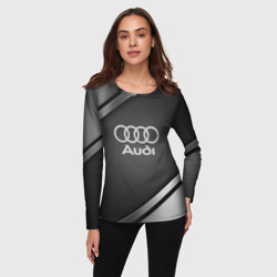 Женский лонгслив 3D Audi sport - фото 2