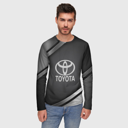 Мужской лонгслив 3D Toyota sport, цвет 3D печать - фото 3