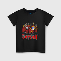 Детская футболка хлопок Slipknot Simpsons