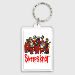 Брелок прямоугольный 35*50 Slipknot Simpsons