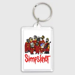 Брелок прямоугольный 35*50 Slipknot Simpsons