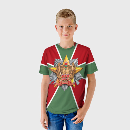 Детская футболка 3D 100 лет пограничных войск - фото 3