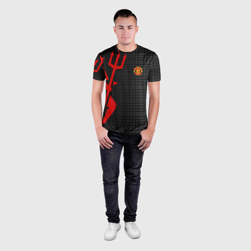 Мужская футболка 3D Slim F.c.m.u sport, цвет 3D печать - фото 4