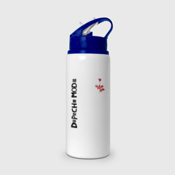 Бутылка для воды с трубочкой Depeche Mode