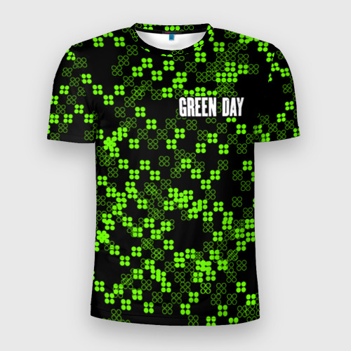 Мужская футболка 3D Slim Green Day