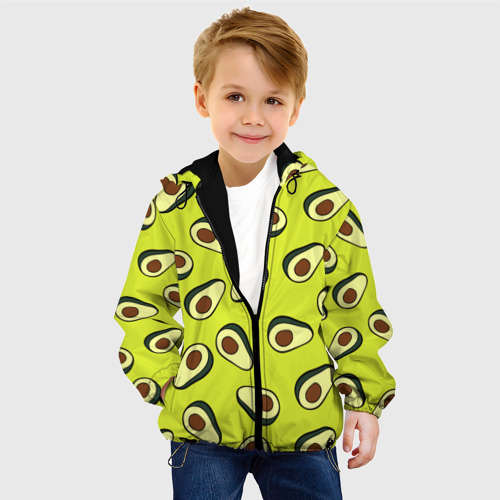 Детская куртка 3D Авокадо, цвет черный - фото 3