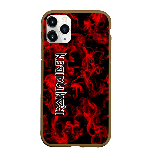 Чехол для iPhone 11 Pro Max матовый Iron Maiden, цвет коричневый