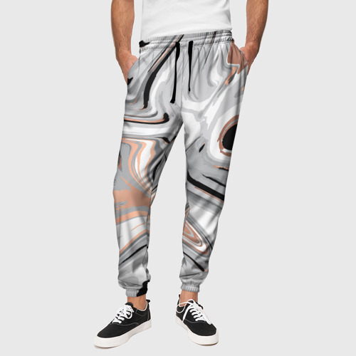 Мужские брюки 3D абстракция, цвет 3D печать - фото 4