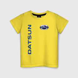 Детская футболка хлопок Datsun логотип с эмблемой
