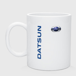 Кружка керамическая Datsun логотип с эмблемой