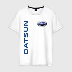 Мужская футболка хлопок Datsun логотип с эмблемой