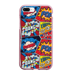 Чехол для iPhone 7Plus/8 Plus матовый Pop art pattern