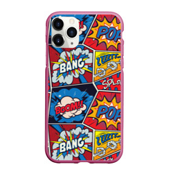 Чехол для iPhone 11 Pro Max матовый Pop art pattern