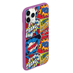 Чехол для iPhone 11 Pro матовый Pop art pattern - фото 2