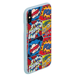 Чехол для iPhone XS Max матовый Pop art pattern - фото 2