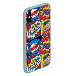 Чехол для iPhone XS Max матовый Pop art pattern - фото 2