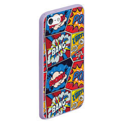 Чехол для iPhone 5/5S матовый Pop art pattern - фото 2