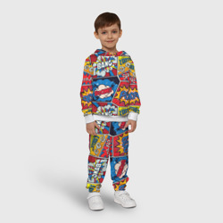 Детский костюм с толстовкой 3D Pop art pattern - фото 2